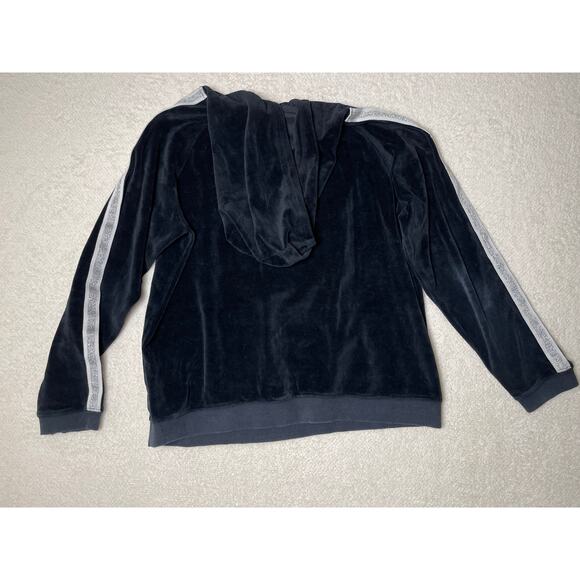 Jessica Simpson Women's Y2K Retro Kidcore Velvet Whimsygoth Hoodie Black L - Picture 8 of 10